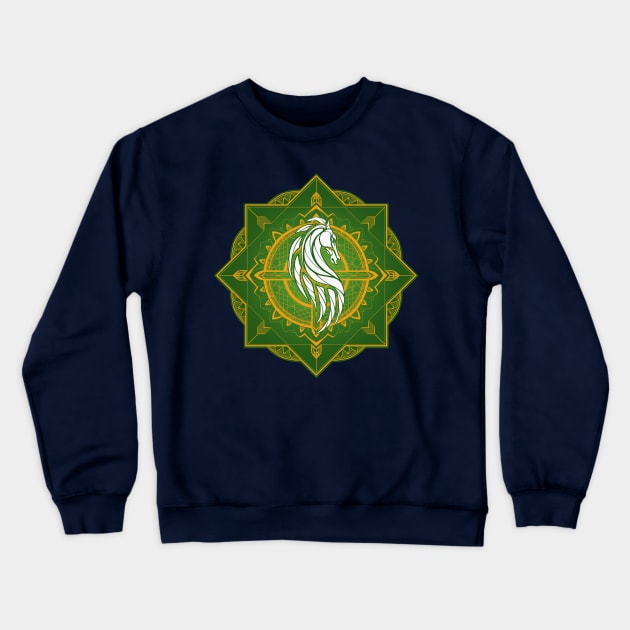 Riders of Rohan (Heraldic Colours) Crewneck Sweatshirt by njonestees